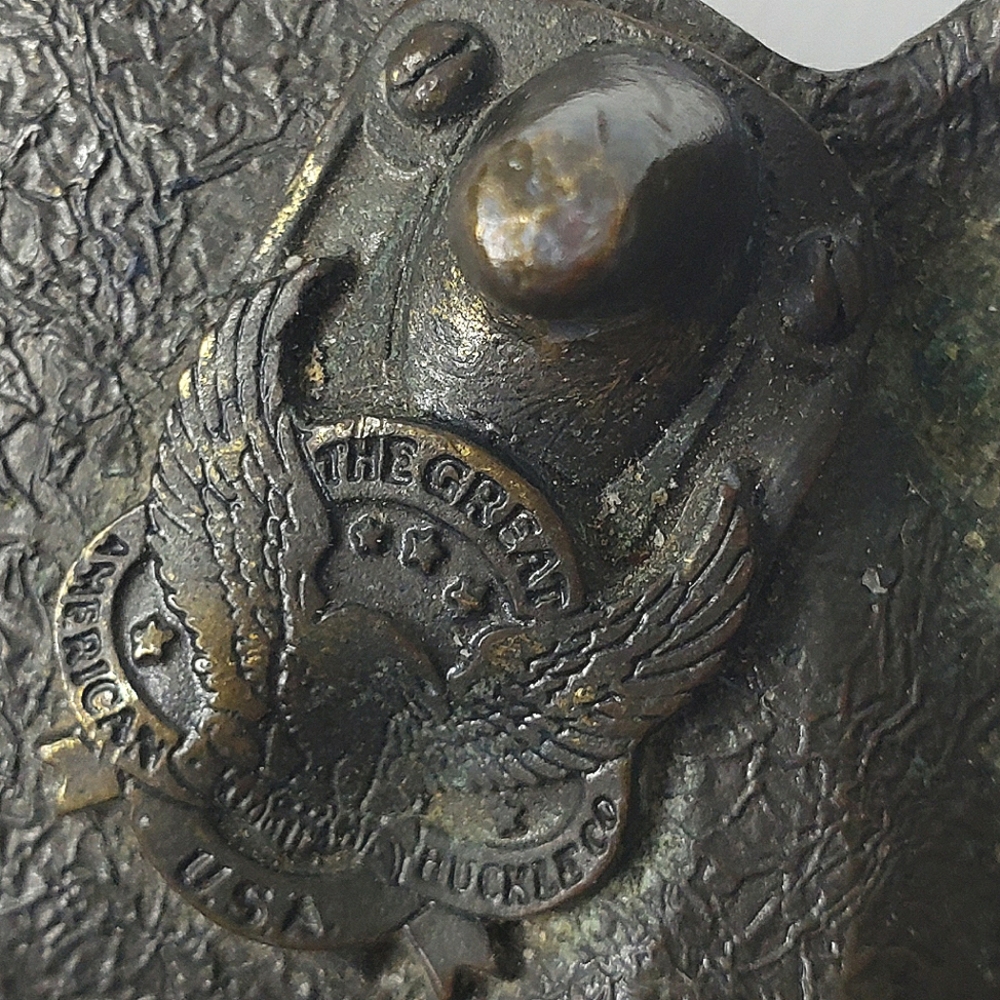 Bass Anglers Sportsman Statement Vintage Belt Life Member Tooled Conch Buc… - Picture 7 of 11